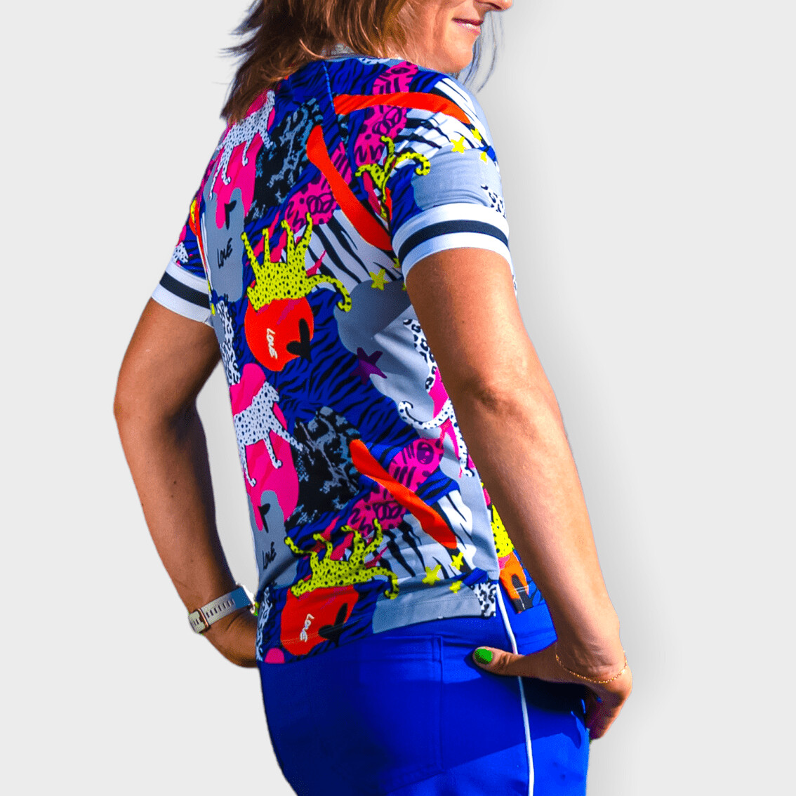 Wild Blue Raglan Polo