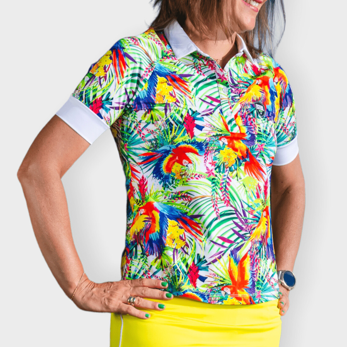 Papagaio Raglan Polo