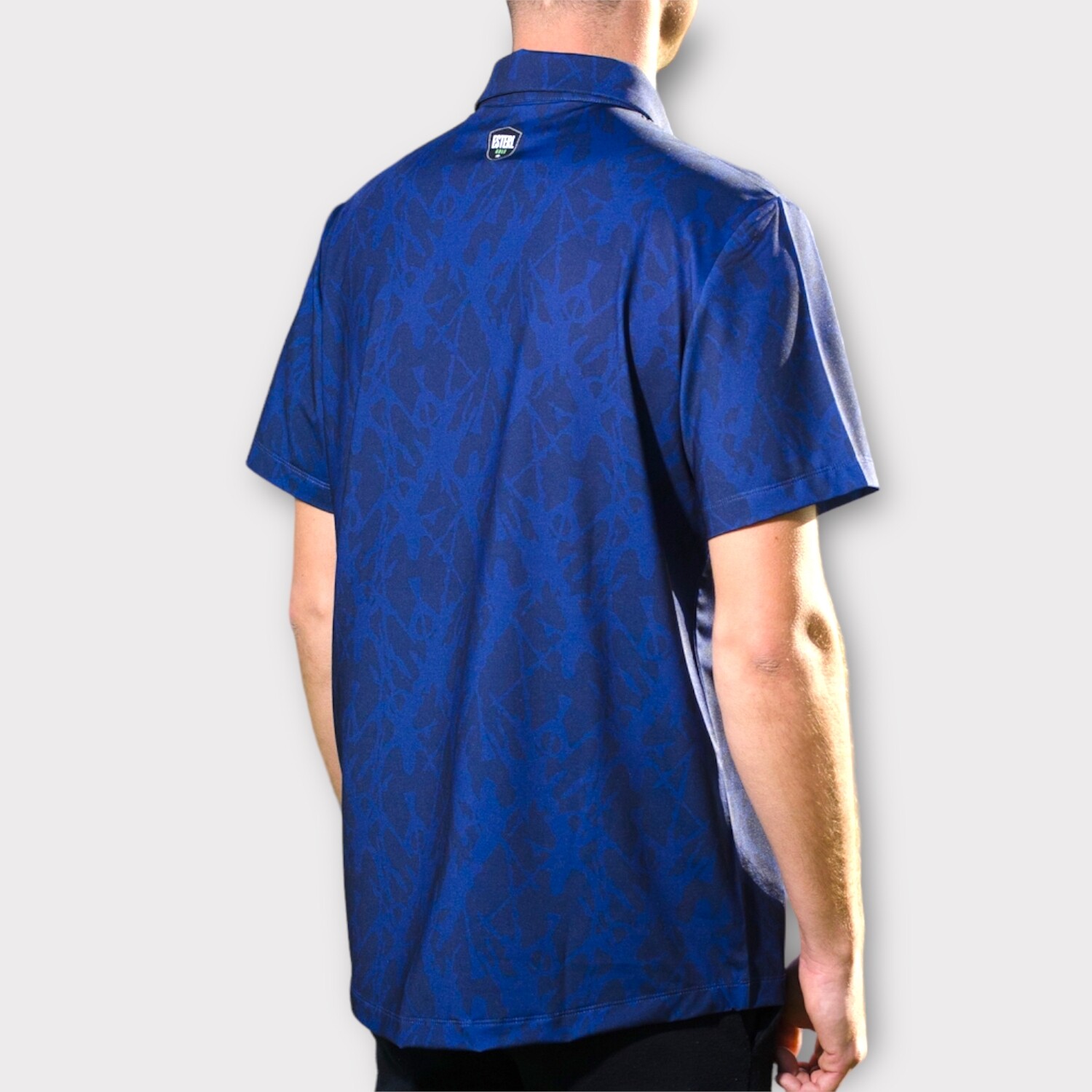 Blue Blitz Mens Button-Up Shirt