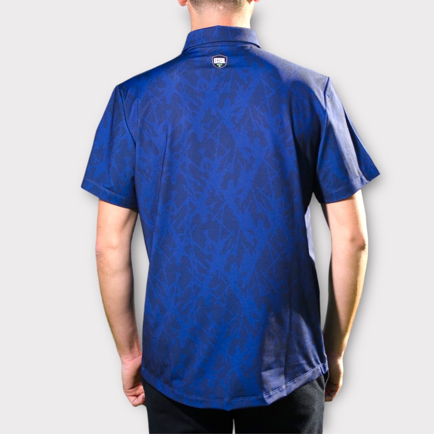 Blue Blitz Mens Button-Up Shirt