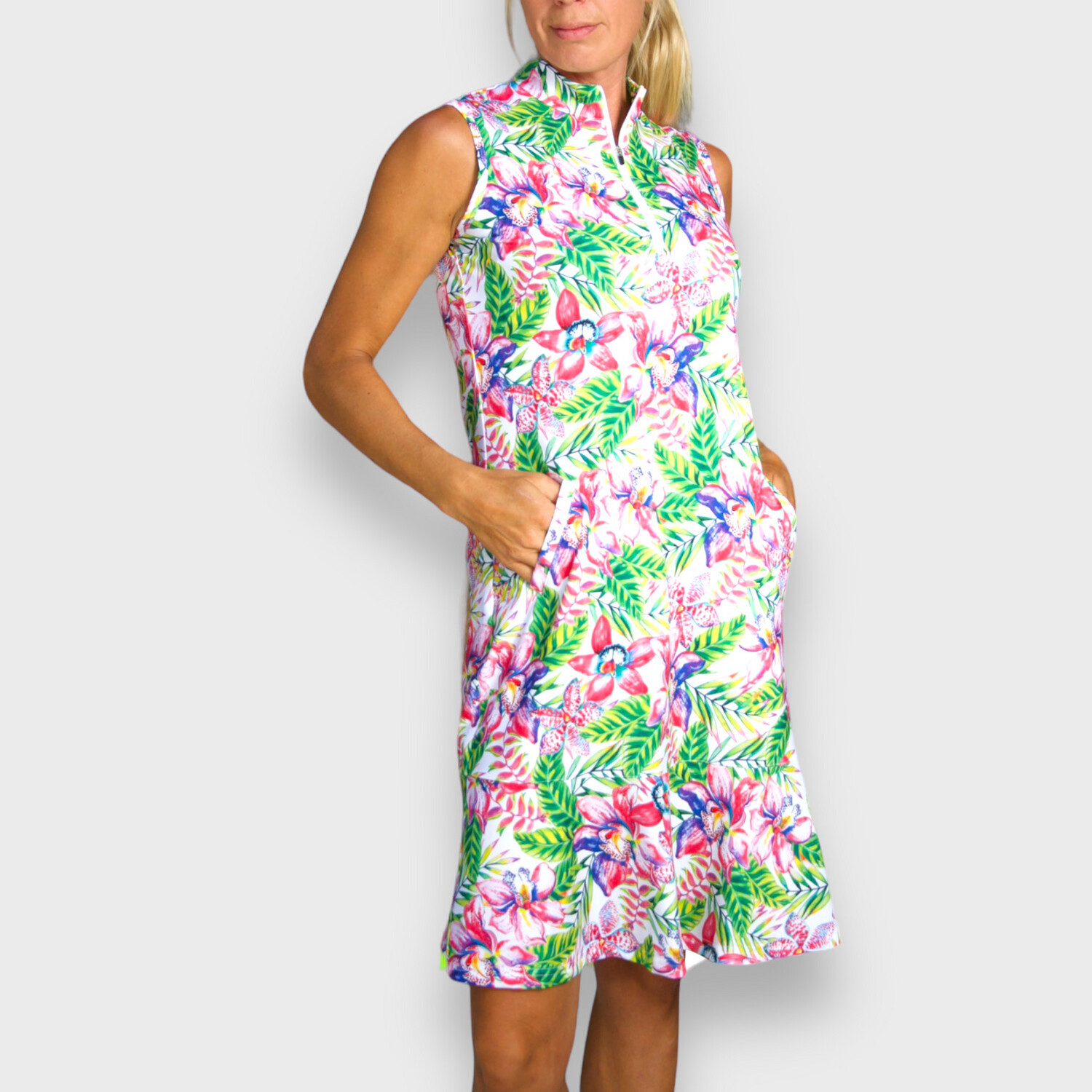 Orquidea Sleeveless Flow Dress