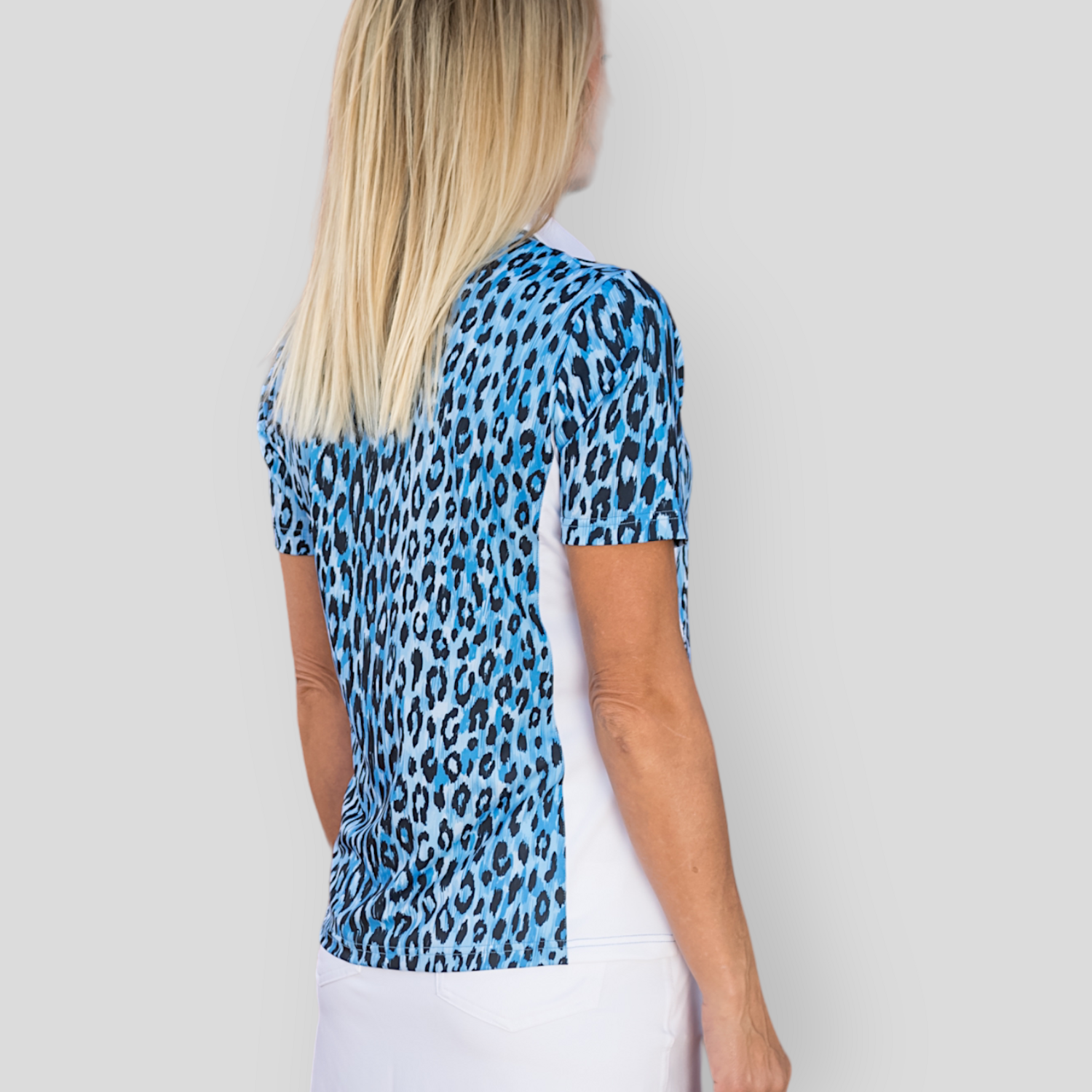 Blue Leopard Polo