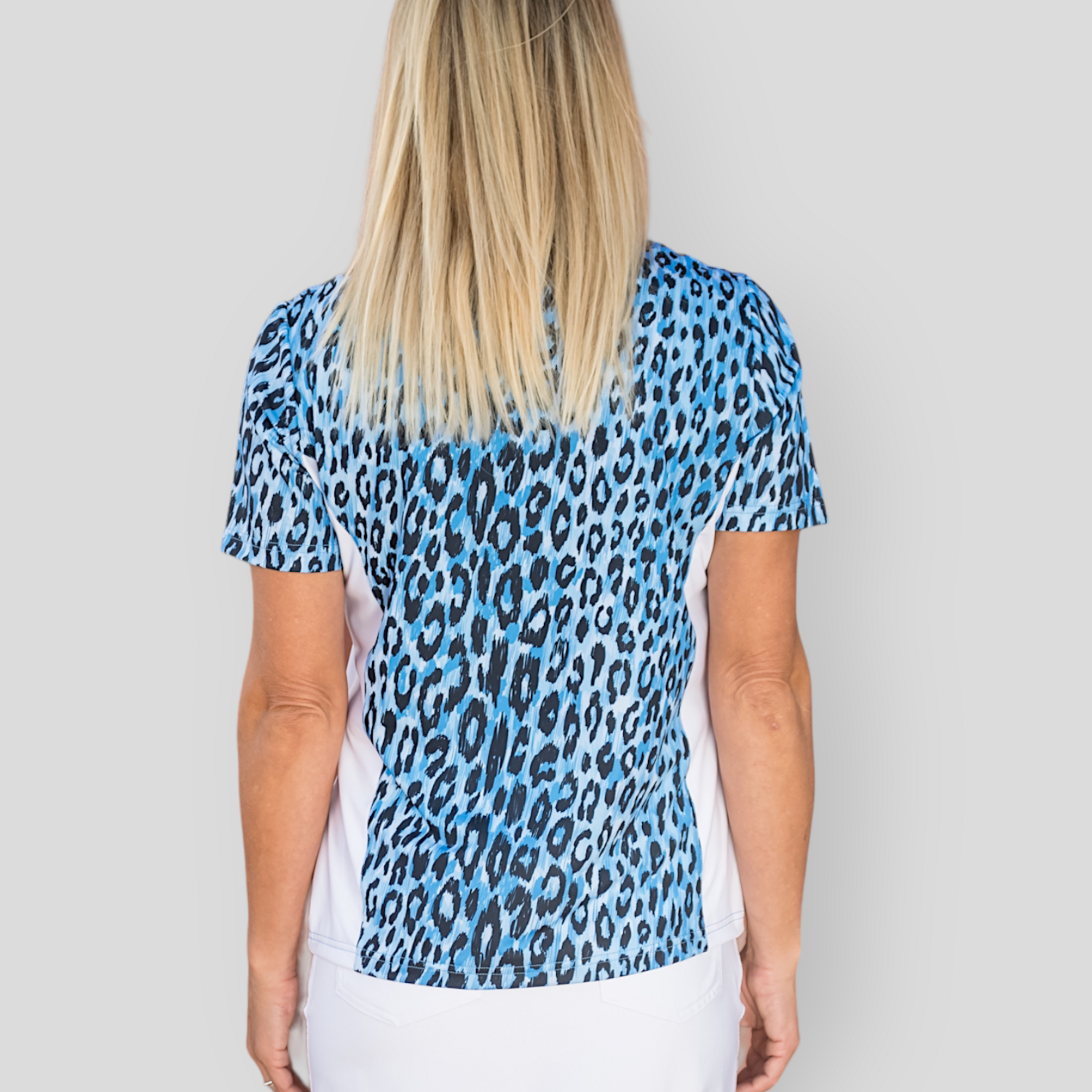 Blue Leopard Polo