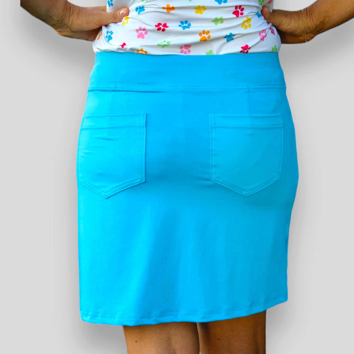 Turquoise Softee Skort