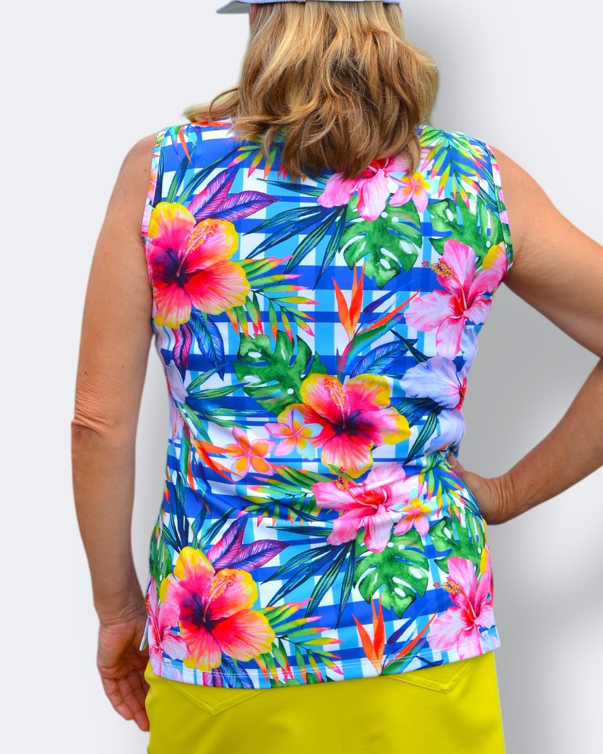 Hawaii Vibes Sleeveless Polo