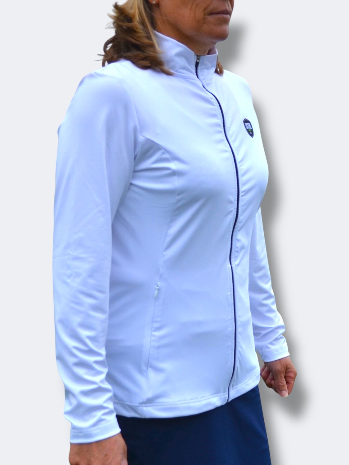 White Warm-Up Jacket