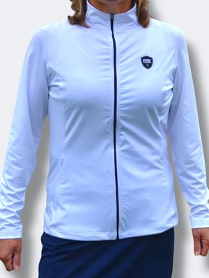 White Warm-Up Jacket