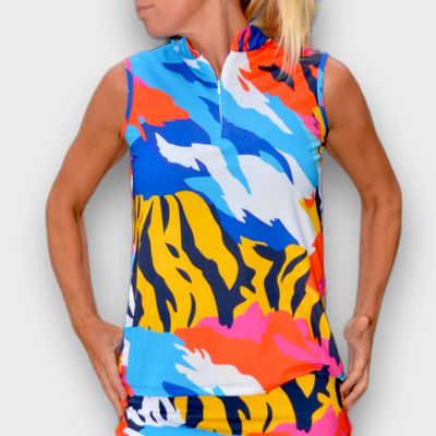 Miss Tiger Ärmelloses Polo