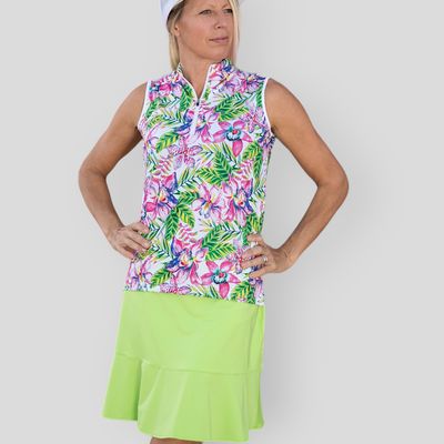 Orchid Sleeveless Polo