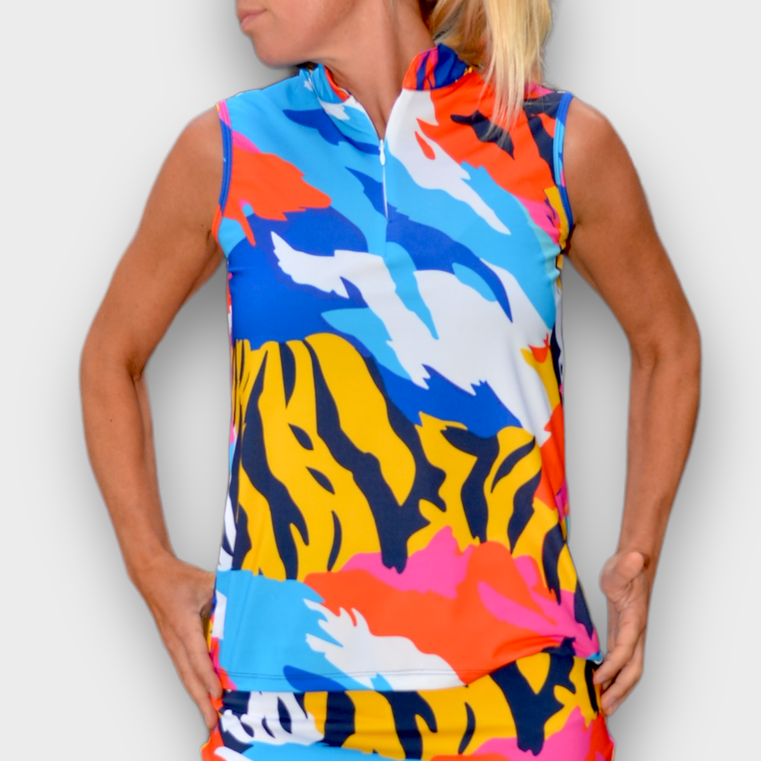 Miss Tiger Sleeveless Polo
