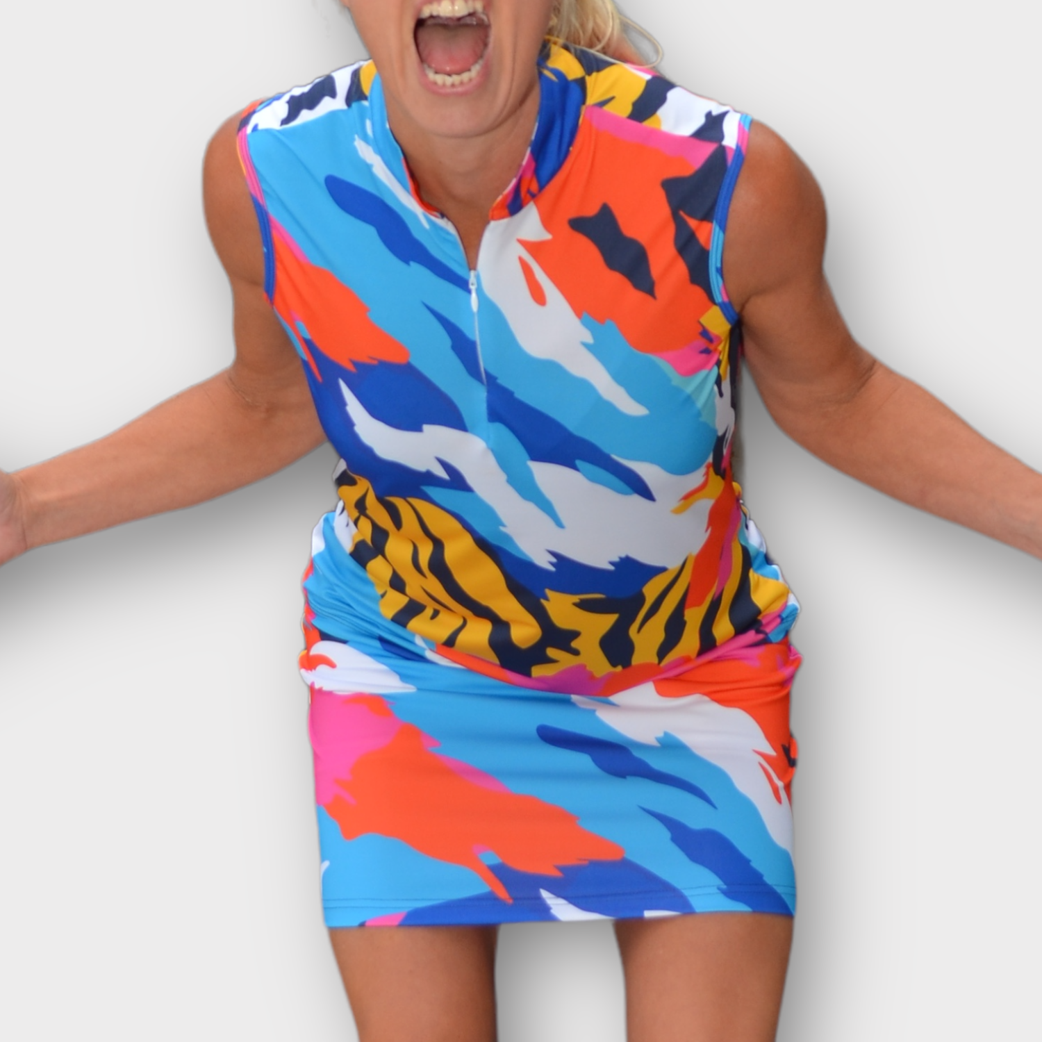 Miss Tiger Sleeveless Polo