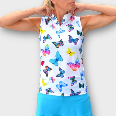 Schmetterling 2.0  Ärmelloses Polo