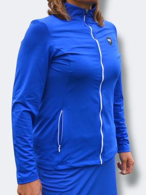 Royal Blau Warm-Up Jacke