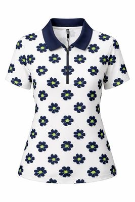 Retro Flower Polo