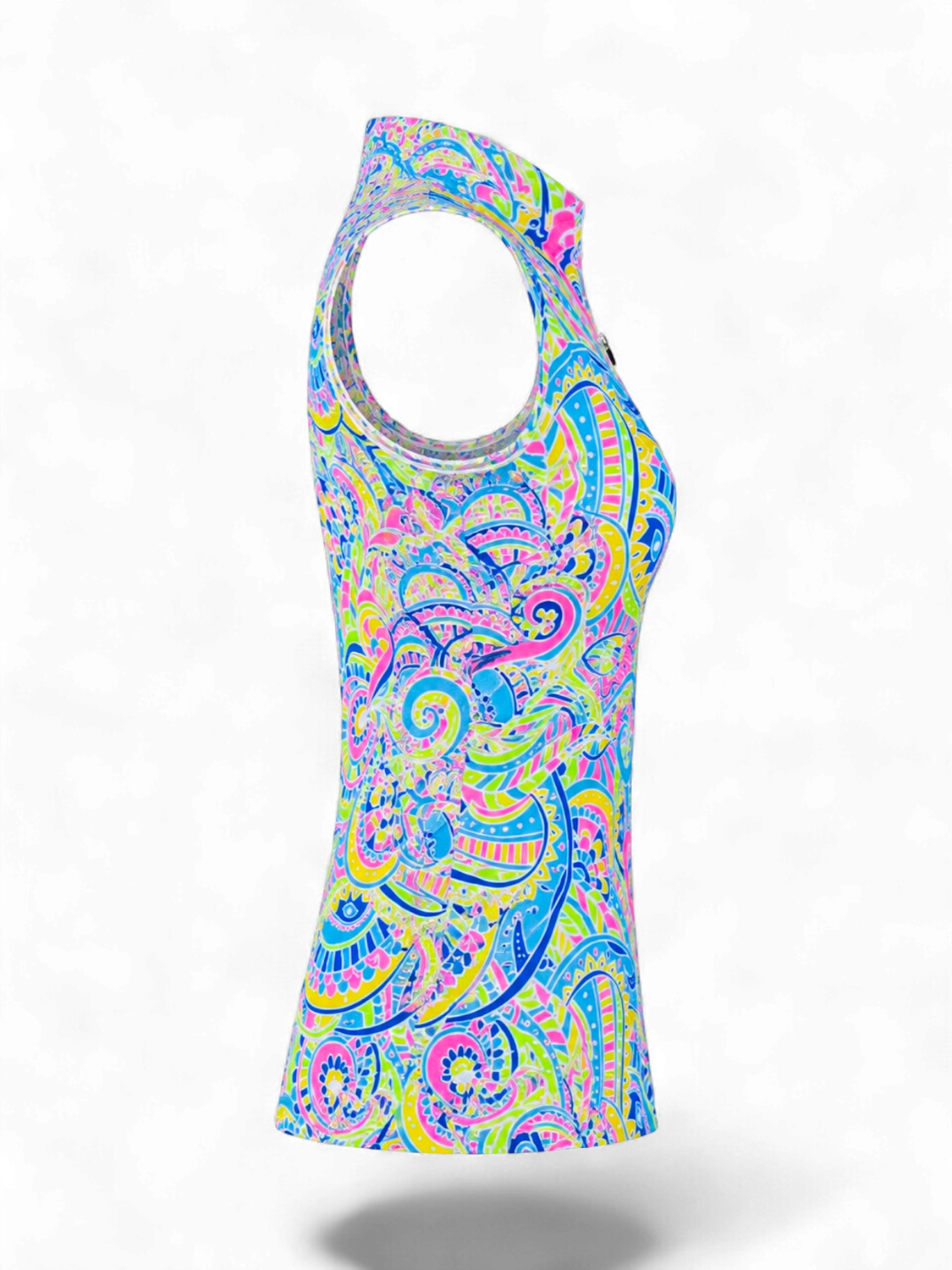 Paisley Sleeveless Polo