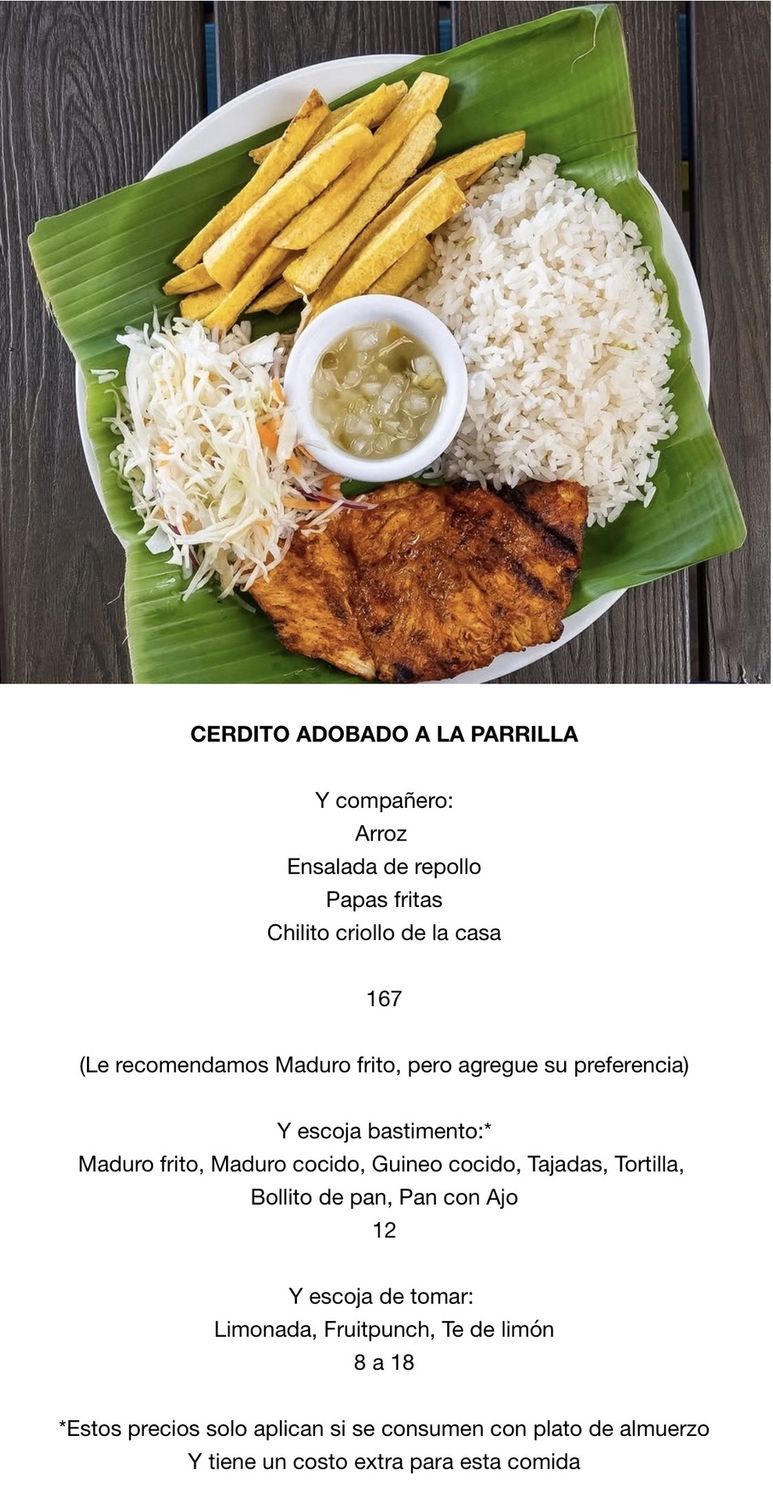 MIERCOLES MARZO 4 MIERCOLES MARZO 4, Tipo: Cerdito adobado