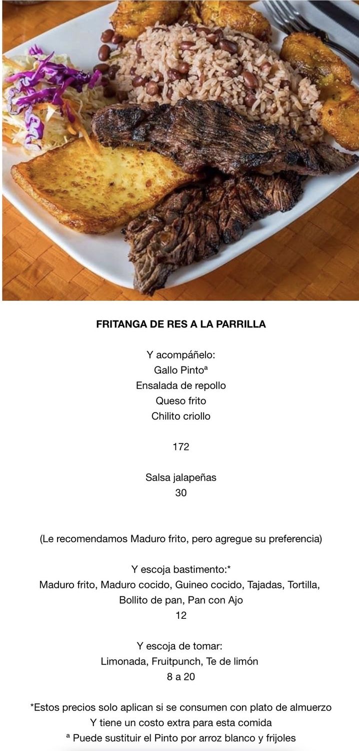 MARTES ABRIL 14 MARTES ABRIL 14, Tipo: Fritanga de res a la parrilla