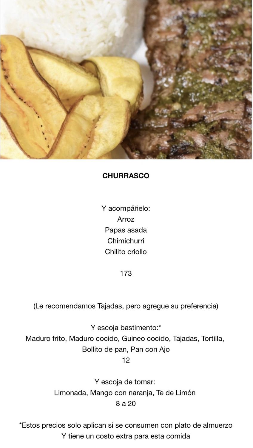 MIERCOLES 27 MAYO, Tipo: Churrasco