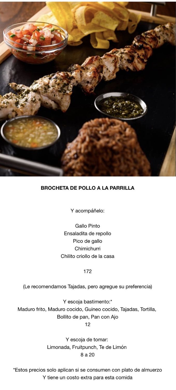 VIERNES JUNIO5, Tipo: Brocheta de pollo