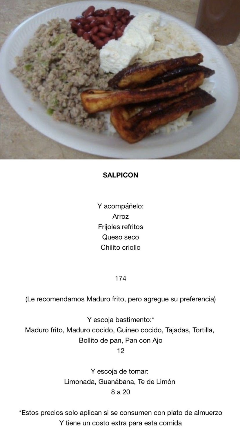 LUNES JUNIO 15, Tipo: Salpicón de res