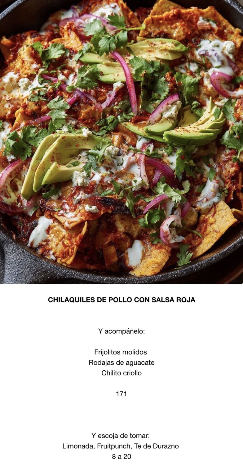 MARTES JULIO 7 MARTES JULIO 7, Tipo: Chilaquiles