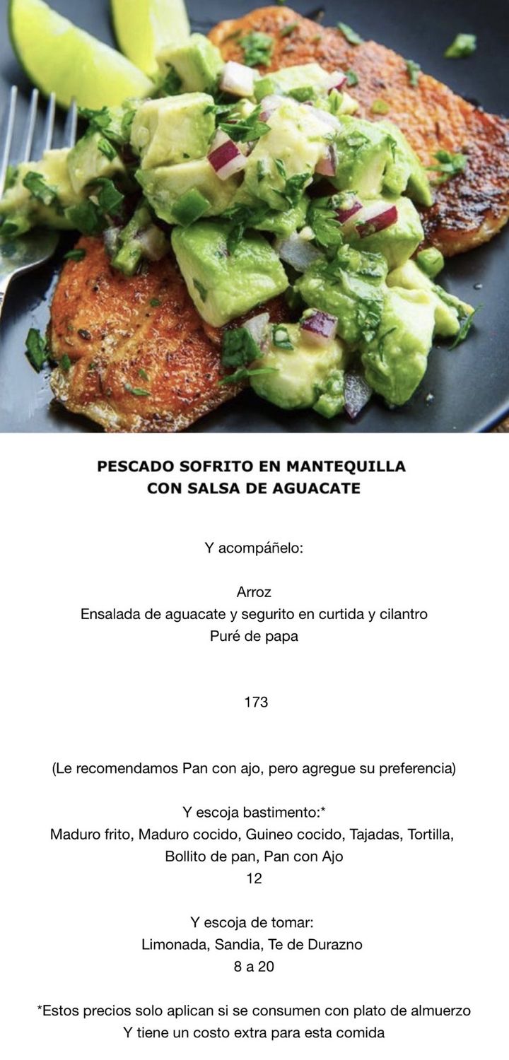 MARTES JULIO 14 MARTES JULIO 14, Tipo: Pescado sofrito en mantequilla