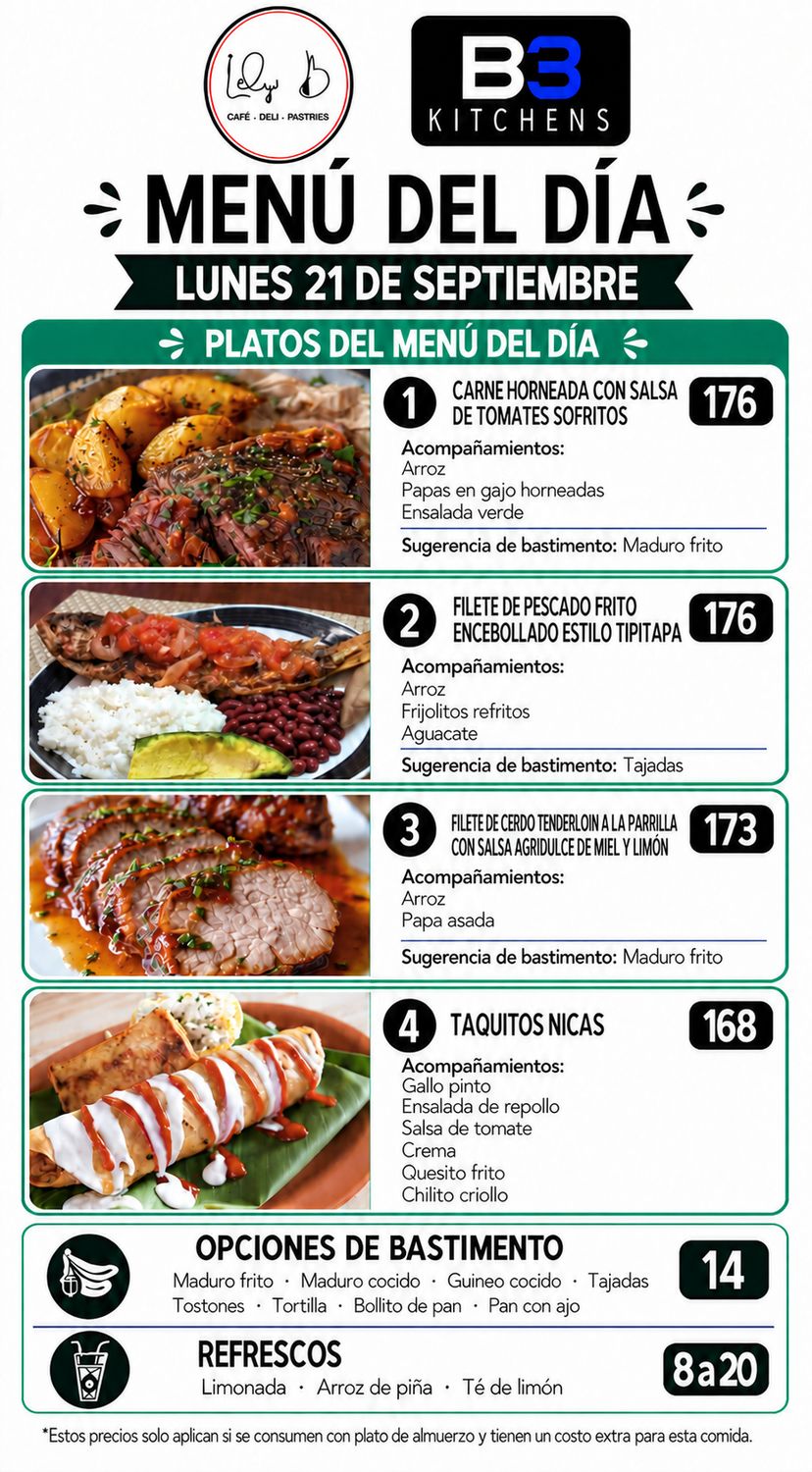 LUNES SEPTIEMBRE 21, Tipo: 1 Carne horneada