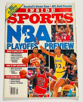 INSIDE SPORTS May 1989 NBA playoffs preview issue