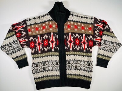 CLIPPER MIST Aztec Lebowski zip up sweater