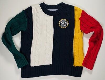 TOMMY HILFIGER striped cotton sweater