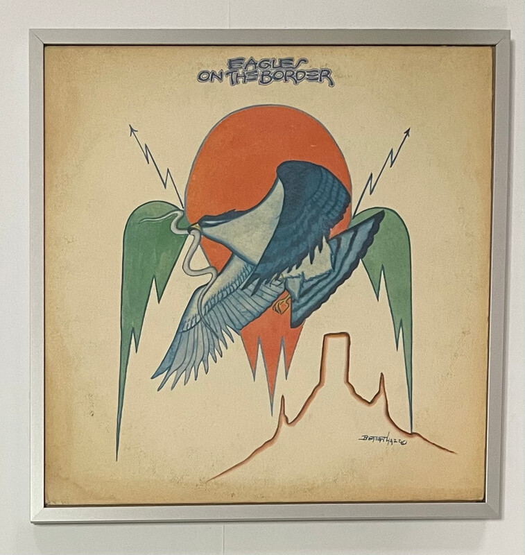 EAGLES "ON THE BORDER" framed album