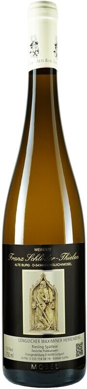 2018 Longuicher Maximiner Herrenberg, Riesling Spätlese feinherb, NOBLESSE