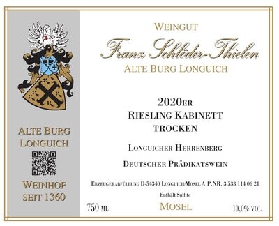 2020 Longuicher Herrenberg, Riesling Kabinett trocken