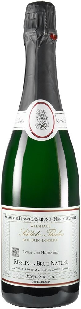 Riesling Sekt BRUT NATURE Flaschengärung Dosage Zero