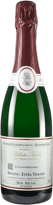 Riesling Sekt EXTRA TROCKEN klassische Flaschengärung Riesling Sekt EXTRA TROCKEN klassische Flaschengärung