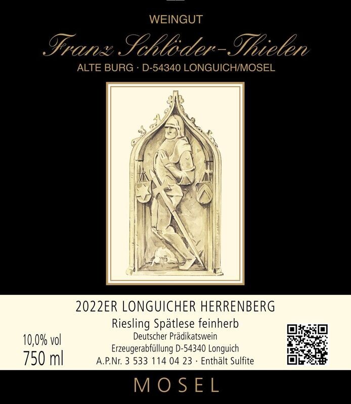 2022 Longuicher Herrenberg, Riesling Spätlese feinherb, NOBLESSE