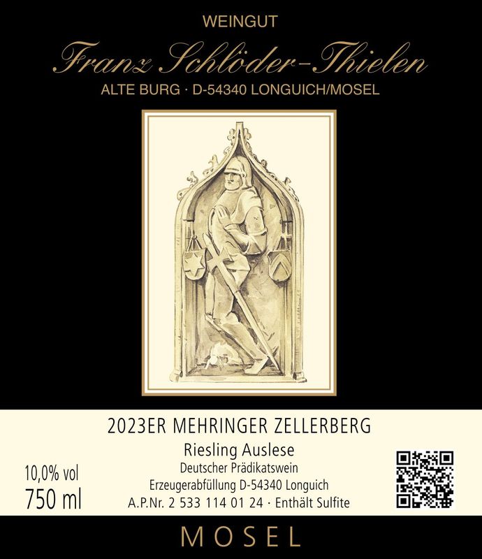 2023 Mehringer Zellerberg, Riesling AUSLESE edelsüß, NOBLESSE