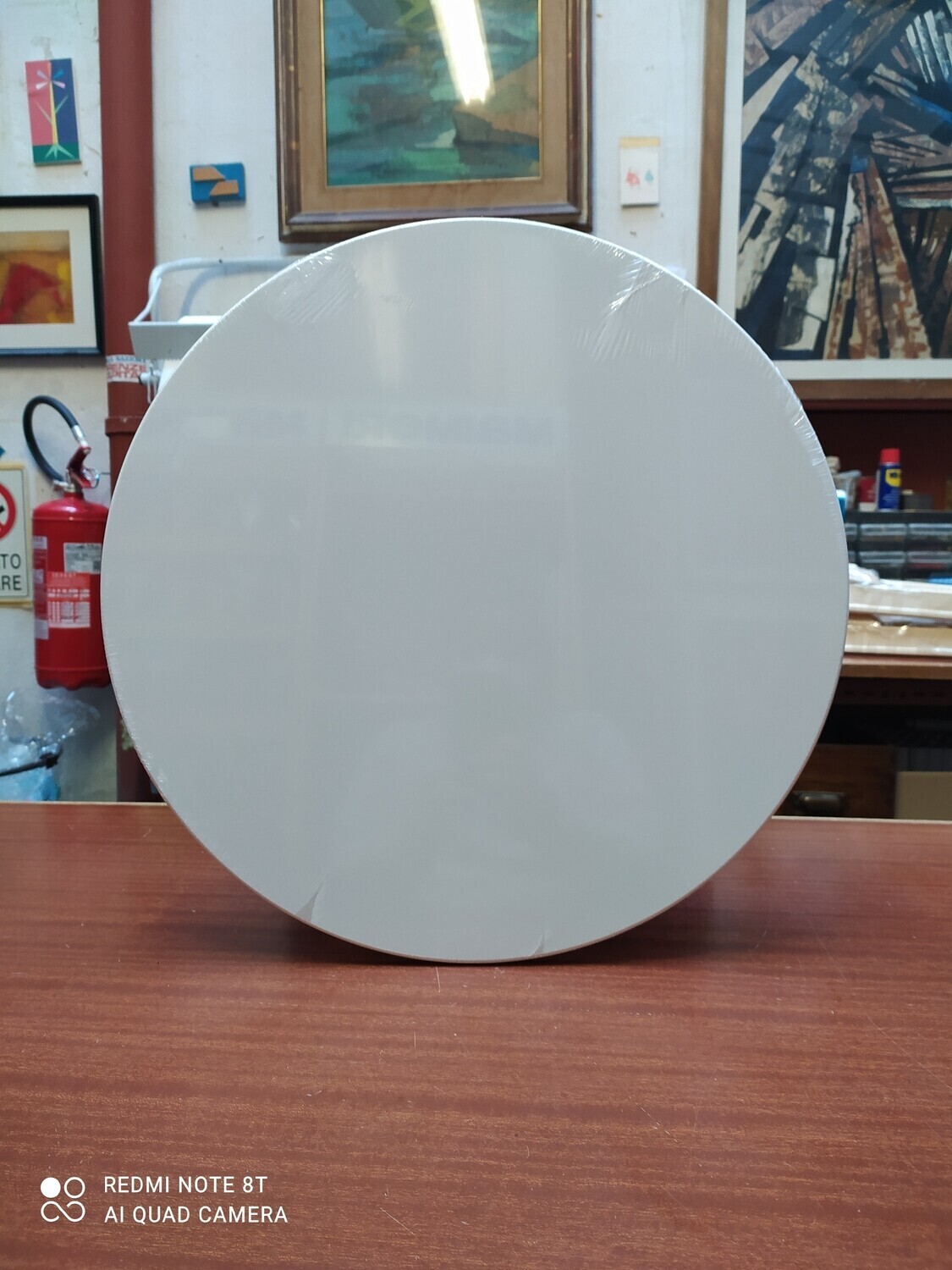 Telaio con tela rotondo diametro 50 cm