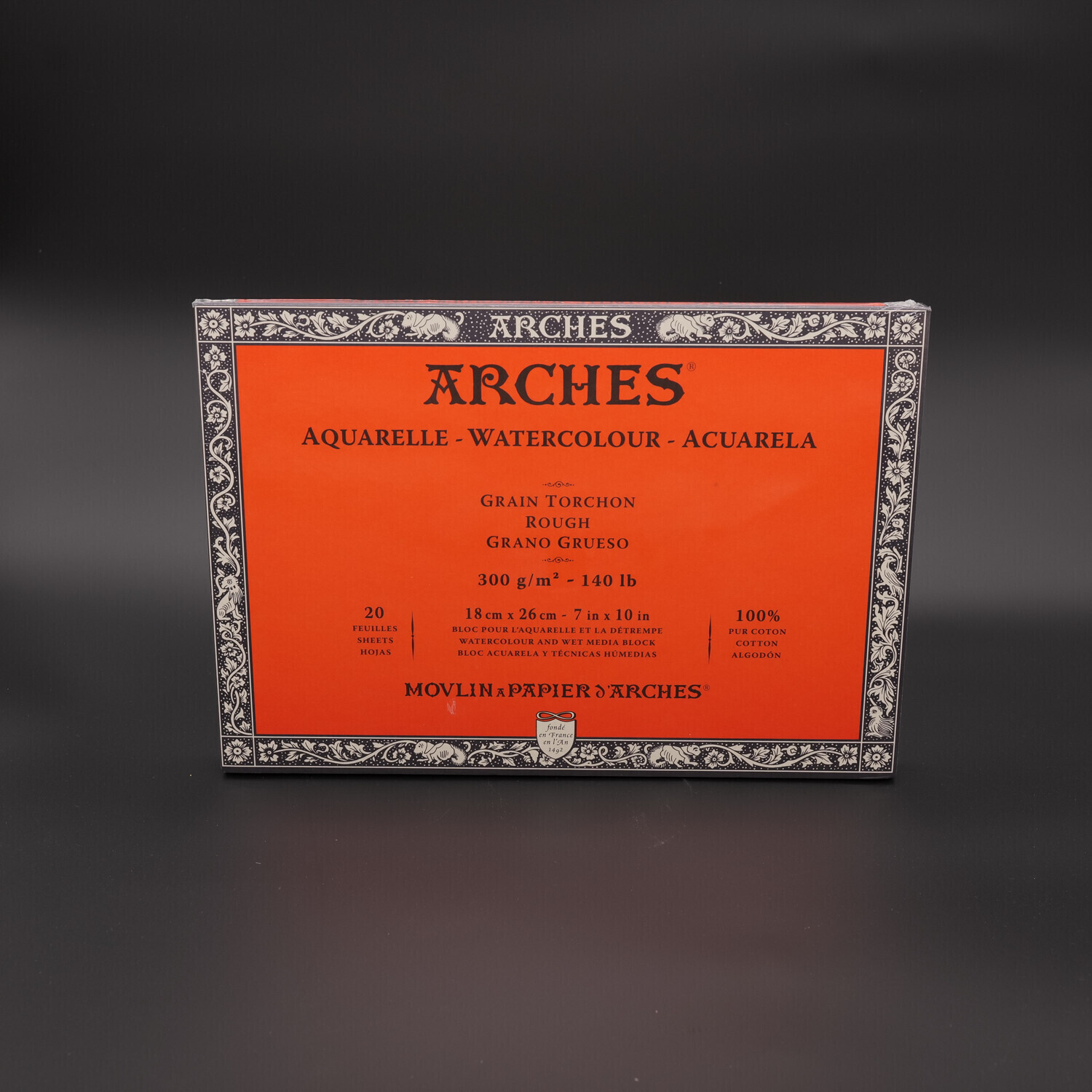 Album Arches Watercolour 100% cotone grana grossa, Formato: 18x26