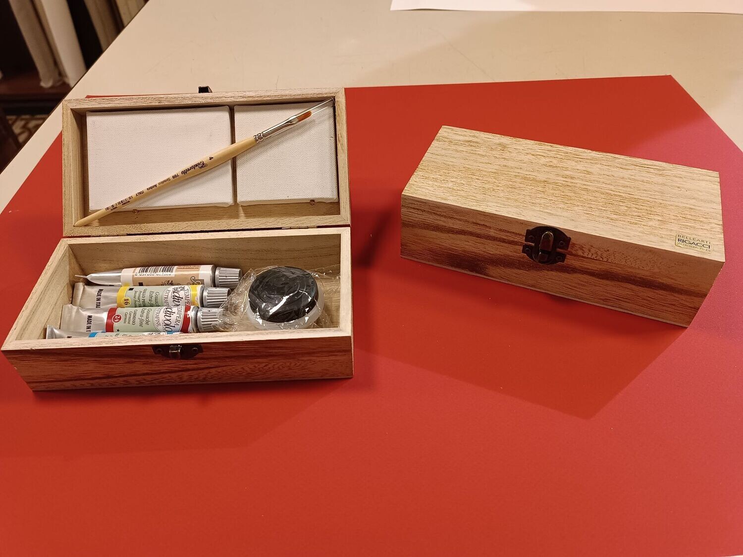 Valigetta in legno da impressioni