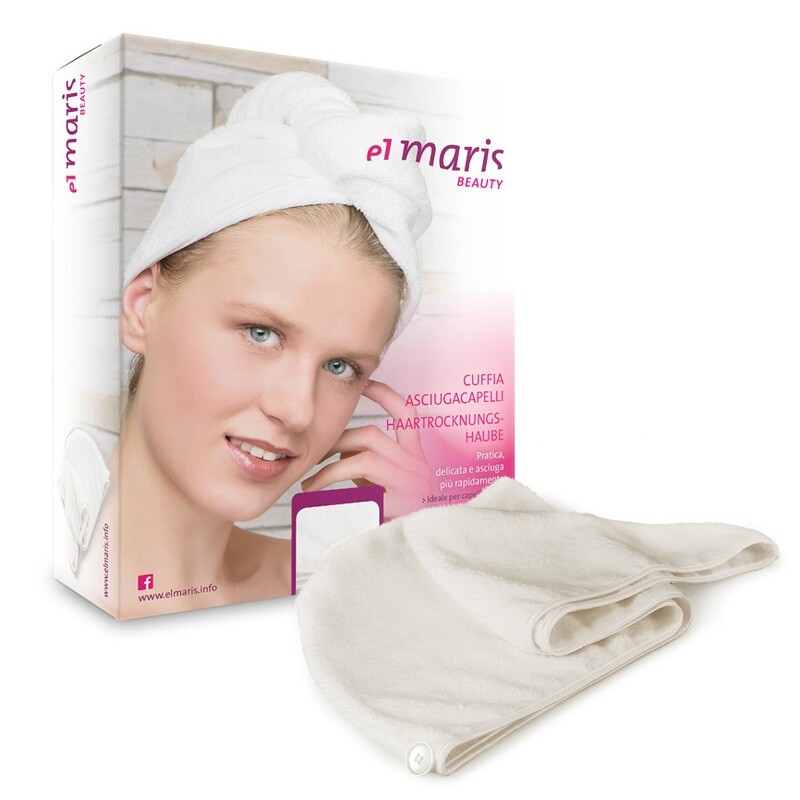El maris Cuffia asciugacapelli in microfibra