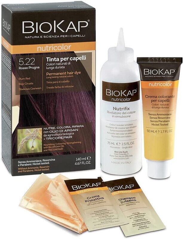 BioKap Nutricolor 5.22 Rosso Prugna Tinta BioKap Nutricolor 5.22 Rosso Prugna Tinta