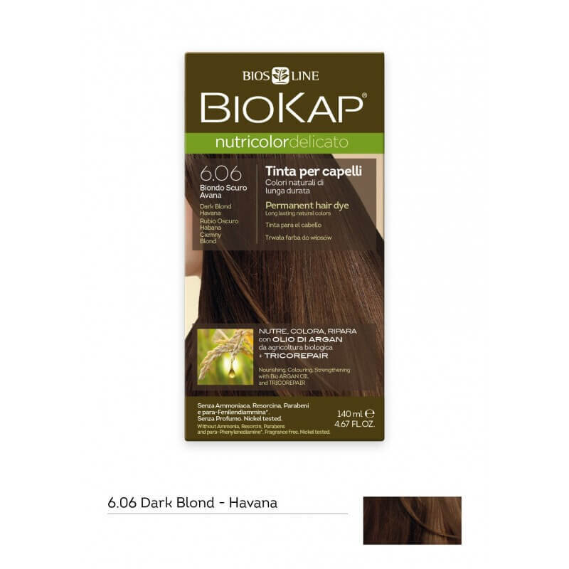 BioKap Nutricolor Delicato 6.06  Biondo Scuro Avana Tinta