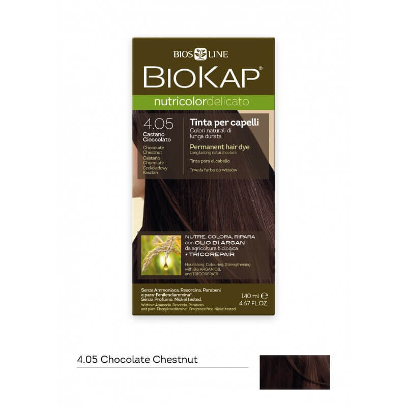BioKap Nutricolor Delicato 4.05 Castano Cioccolato Tinta