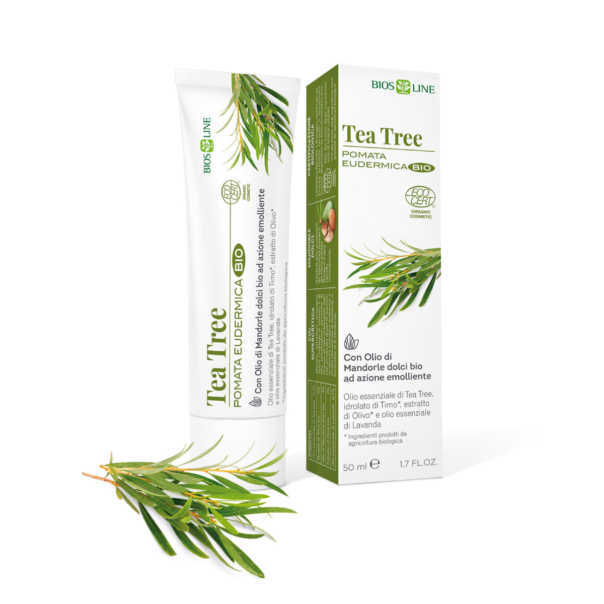 Pomata Eudermica Tea Tree Bio - certificata Ecocert GreenLife