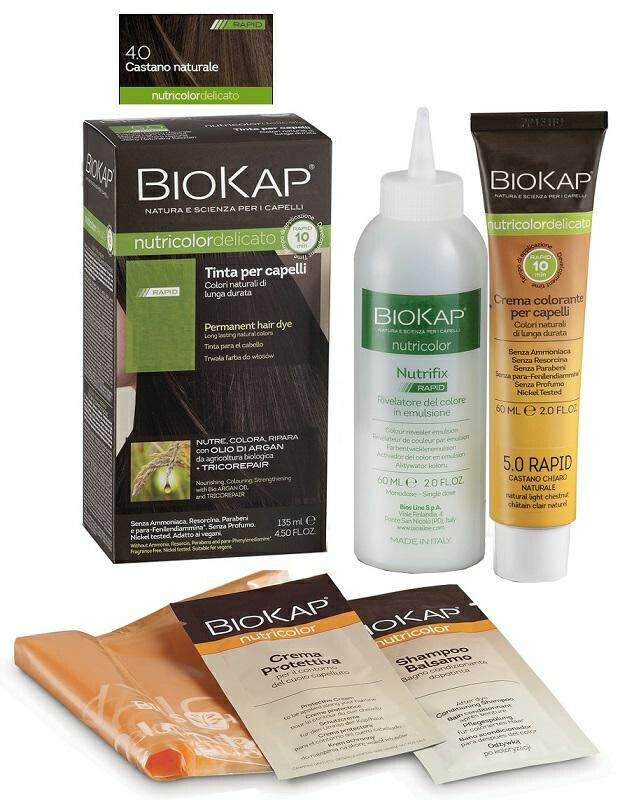 BioKap Nutricolor Delicato Rapid 4.00 Castano Naturale 135ml
