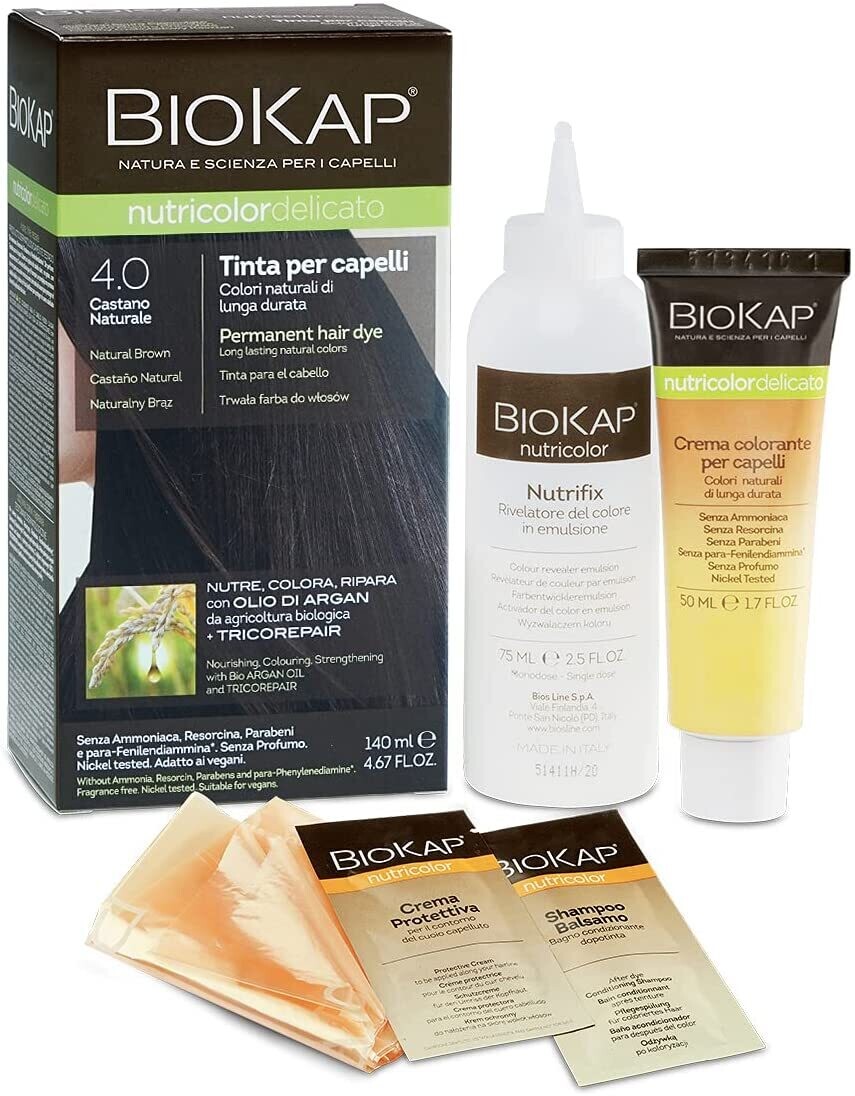 BioKap Nutricolor Delicato 4.00  Castano Naturale Tinta