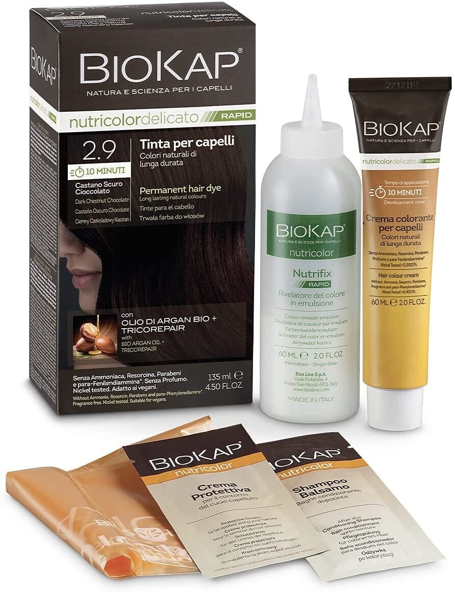 BioKap Nutricolor Delicato 2.9 Castano Scuro Cioccolato Tinta