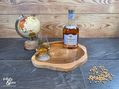 Single Dram Board - Teak Baumscheibe - für eine Personen - Whisky-Board