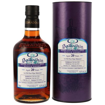 Ballechin 2004/2024 - 20 Jahre - Port Pipe Single Cask #347